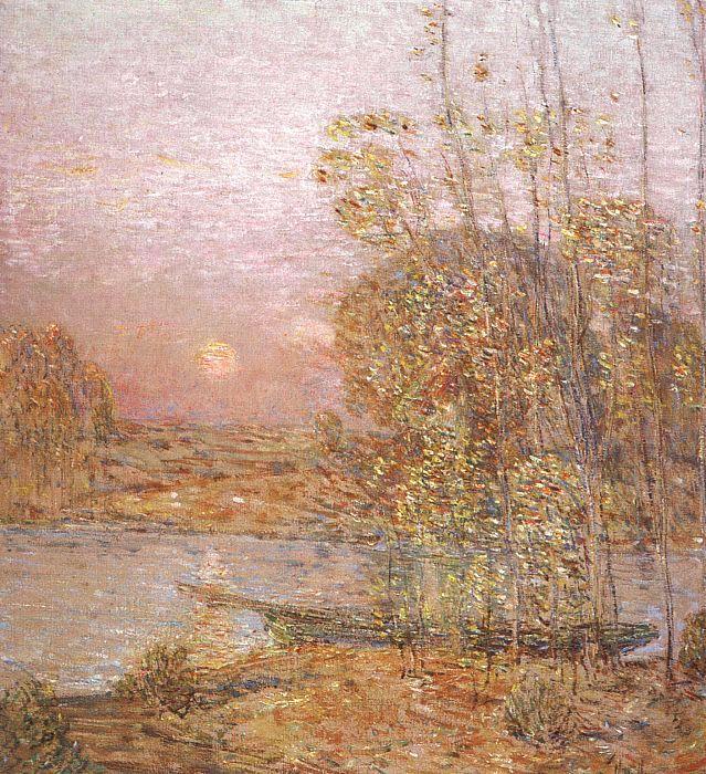 Childe Hassam Late Afternoon Sunset oil painting image